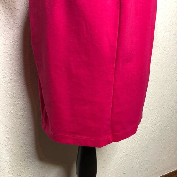 Boston Proper bright pink cutout neckline sheath dress size Small - Picture 12 of 14
